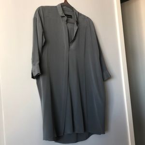 All Saints silk shirt dress